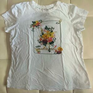 LOFT floral embroidered “BARCELONA” t-shirt